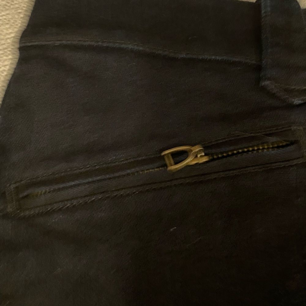 Lauren Ralph Lauren dark denim skirt condition size 12 cotton polyester western - Picture 12 of 15